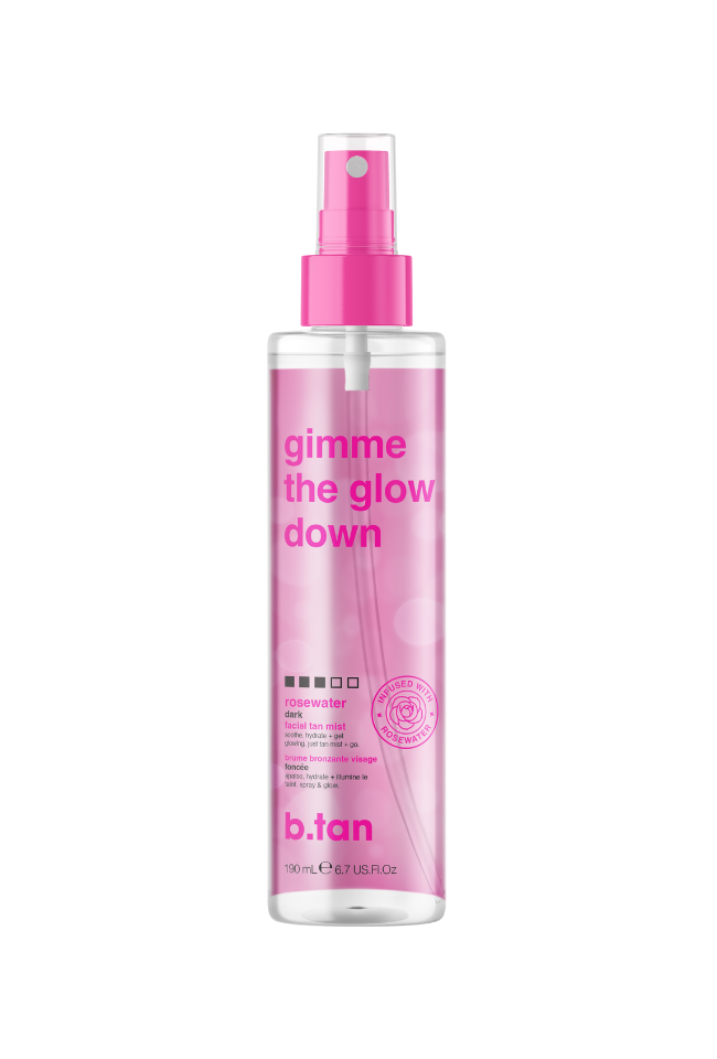 B,TAN GLOW СПРЕЙ АВТОБРОНЗАНТ ЛИЦЕ gimme the glow down ПО-ТЪМЕН 190 мл